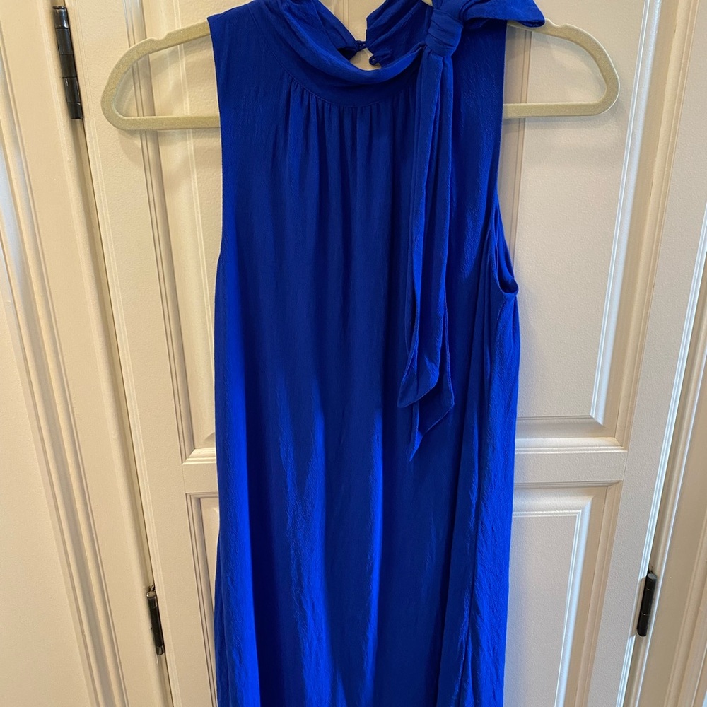 Ann Taylor Royal Blue Sleeveless Mini Dress